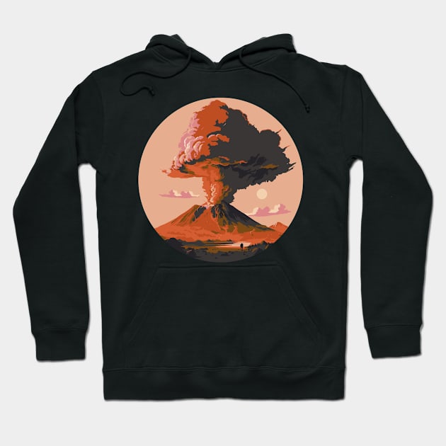 erupting volcano Hoodie by ralfjohnson